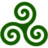 Green Triskele Icon